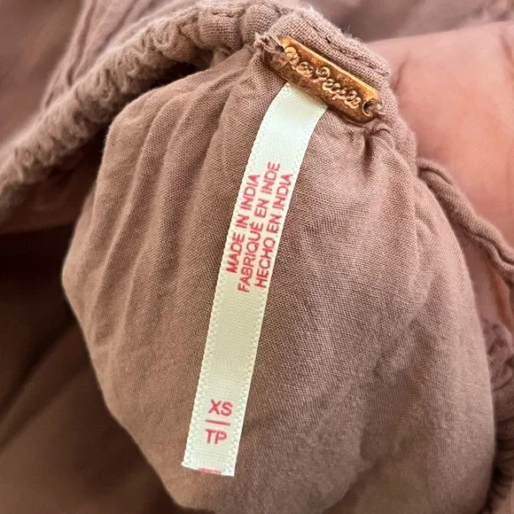 Free People Boho Gauze 100% Cotton Sz XS Coquette Free-est Marina Mini Dress - Picture 13 of 15